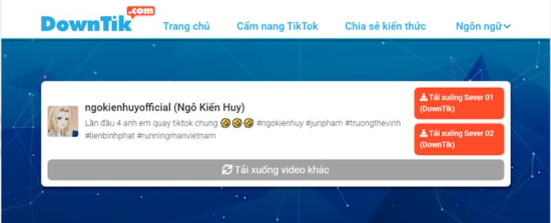 tải video tick tock